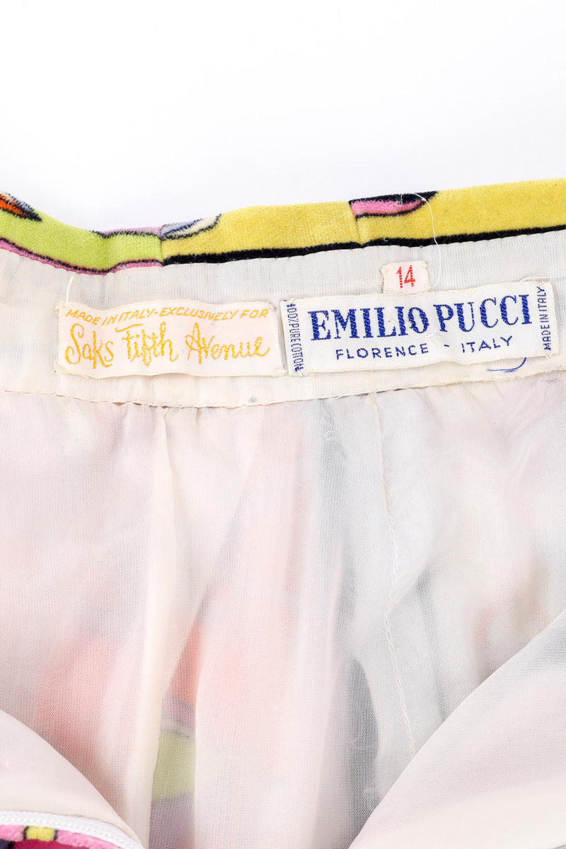 Velvet skirt by Emilio Pucci label @recessla