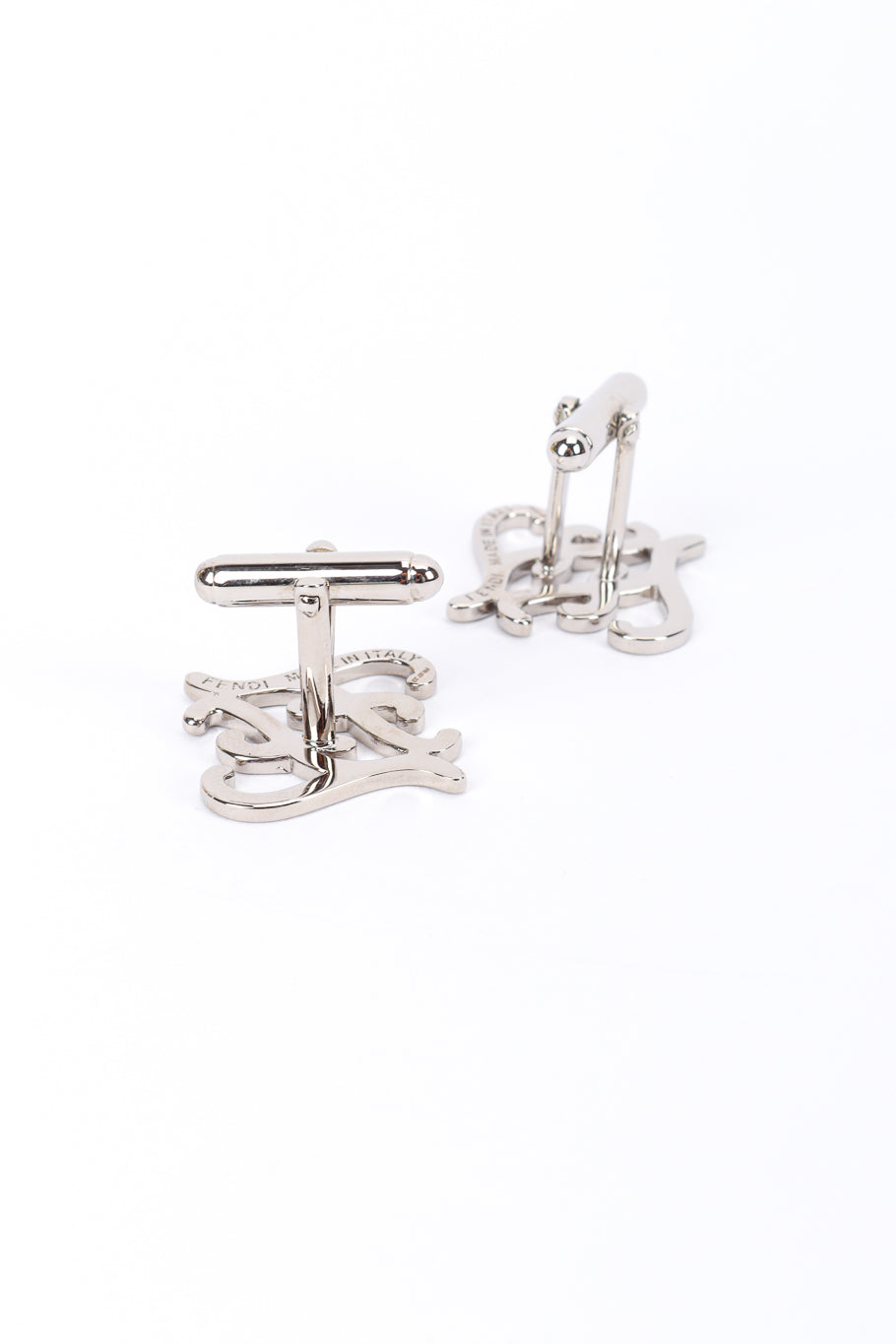 Fendi Karligraphy Logo Cufflinks back @recessla