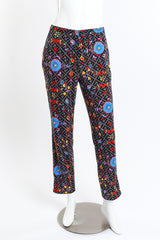 Vintage Fendi Floral Zucca Pant front on mannequin @recess la