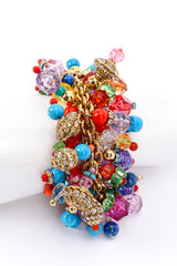 Vintage Gianfranco Ferre Chunky Beaded Charm Bracelet on mannequin closeup @recessla