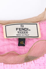 Chiffon sequin tank by Fendi flat lay label @recessla