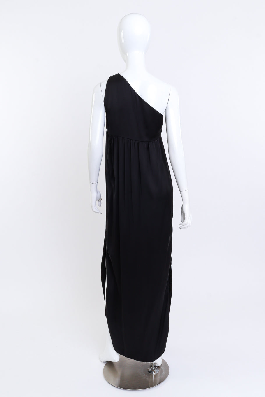 Fendi One Shoulder Draped Maxi Dress back on mannequin @recess la