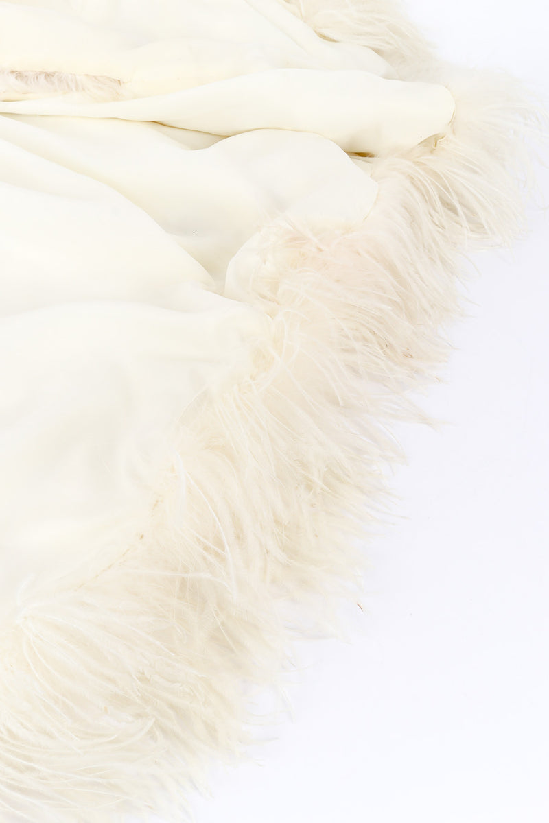 Vintage Ostrich Feather Cape hem closeup @Recessla