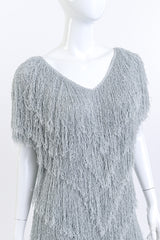 French Rags Chevron Fringe Knit Dress detail mannequin @RECESS LA