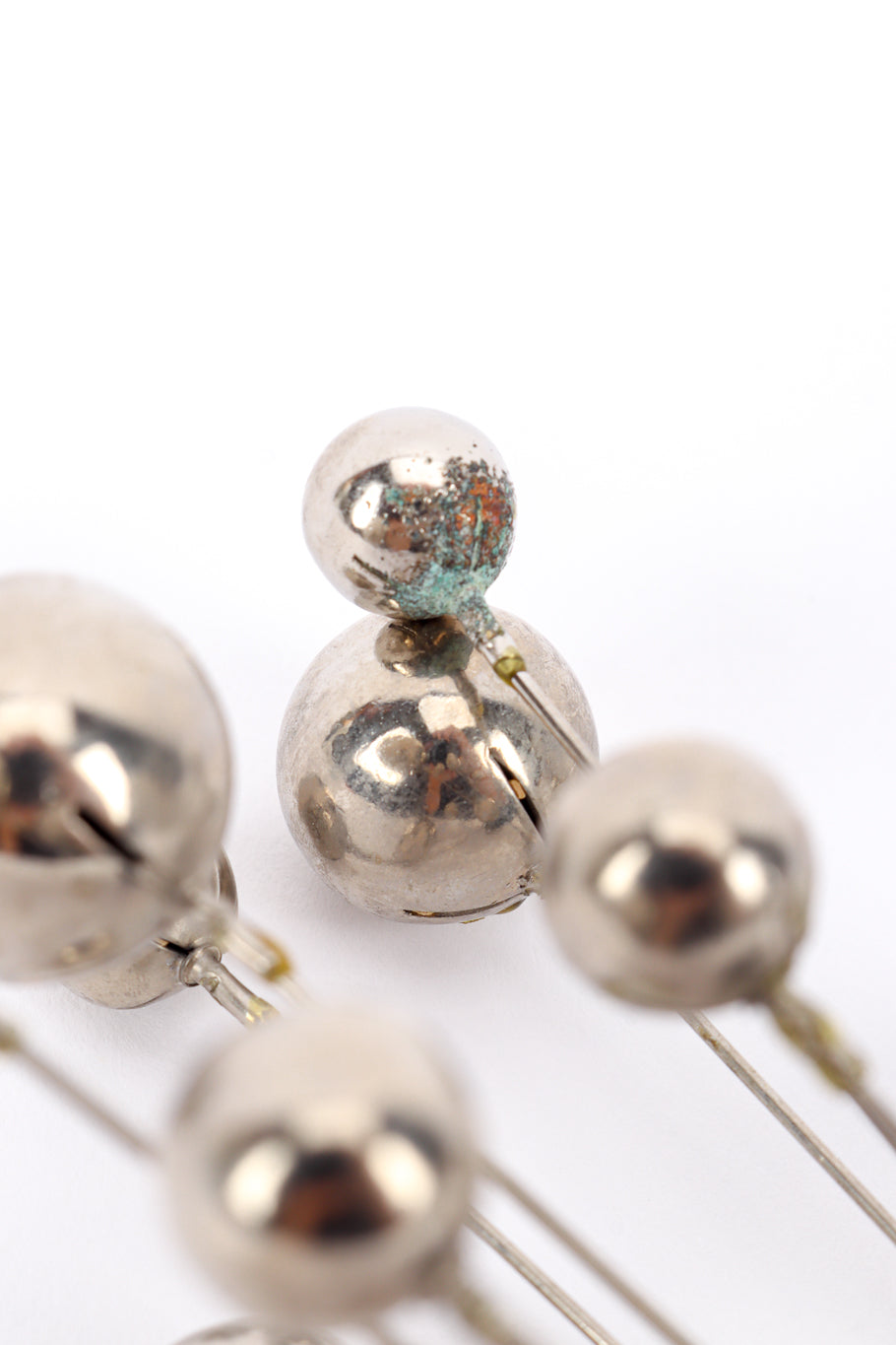 Vintage Ball Bouquet Brooch patina on ball closeup @recessla