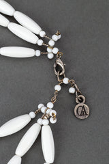 Giorgio Armani 3 Strand Cornicello Charm Necklace closure @RECESS LA