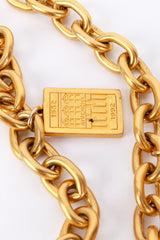 Givenchy Double Chain Souvenir Charm Necklace mark on charm closeup @RECESS LA