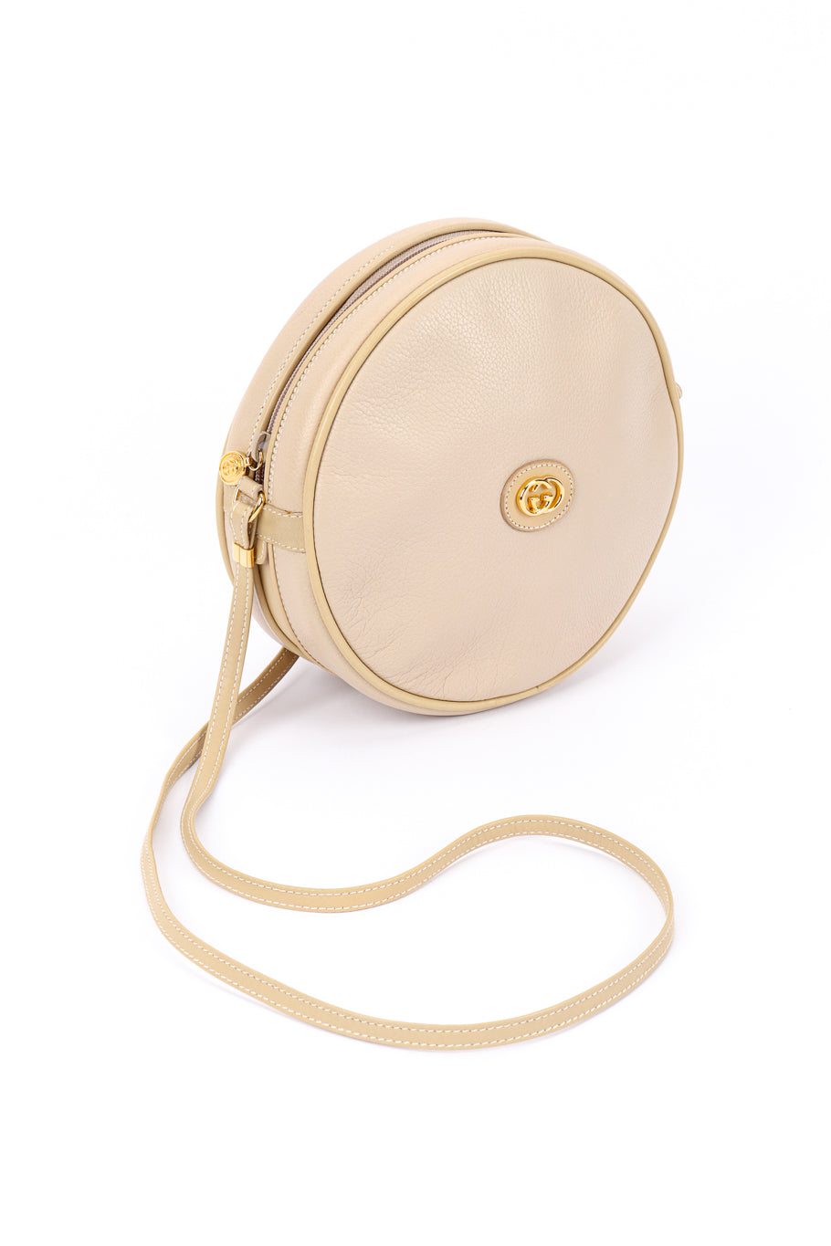 Vintage Gucci Leather Circle Bag 3/4 front @recessla