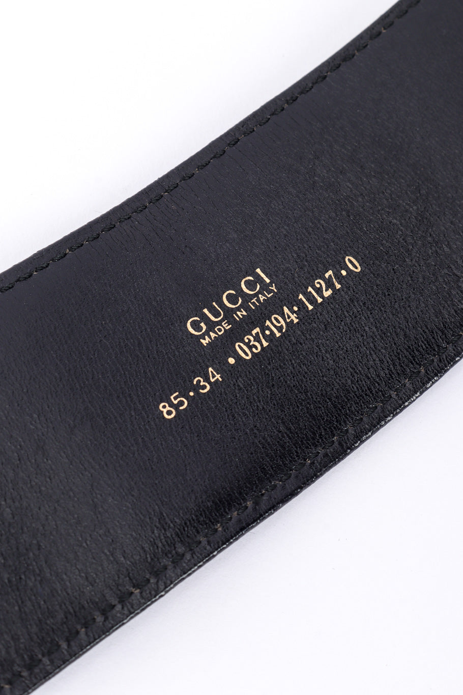 Vintage Gucci Oversized Horsebit Mohair Belt signature closeup @recessla