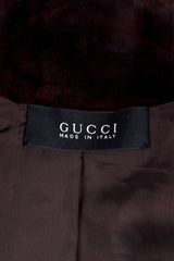 2004 F/W Suede Python Darted Jacket by Gucci label close @recessla