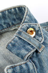 Bamboo Belt Denim Jacket by Gucci neck button @recessla