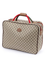 Vintage Gucci Monogram Suitcase3/4 front @recess la