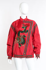 Gucci Sequin Dragon Windbreaker front on mannequin @recess la