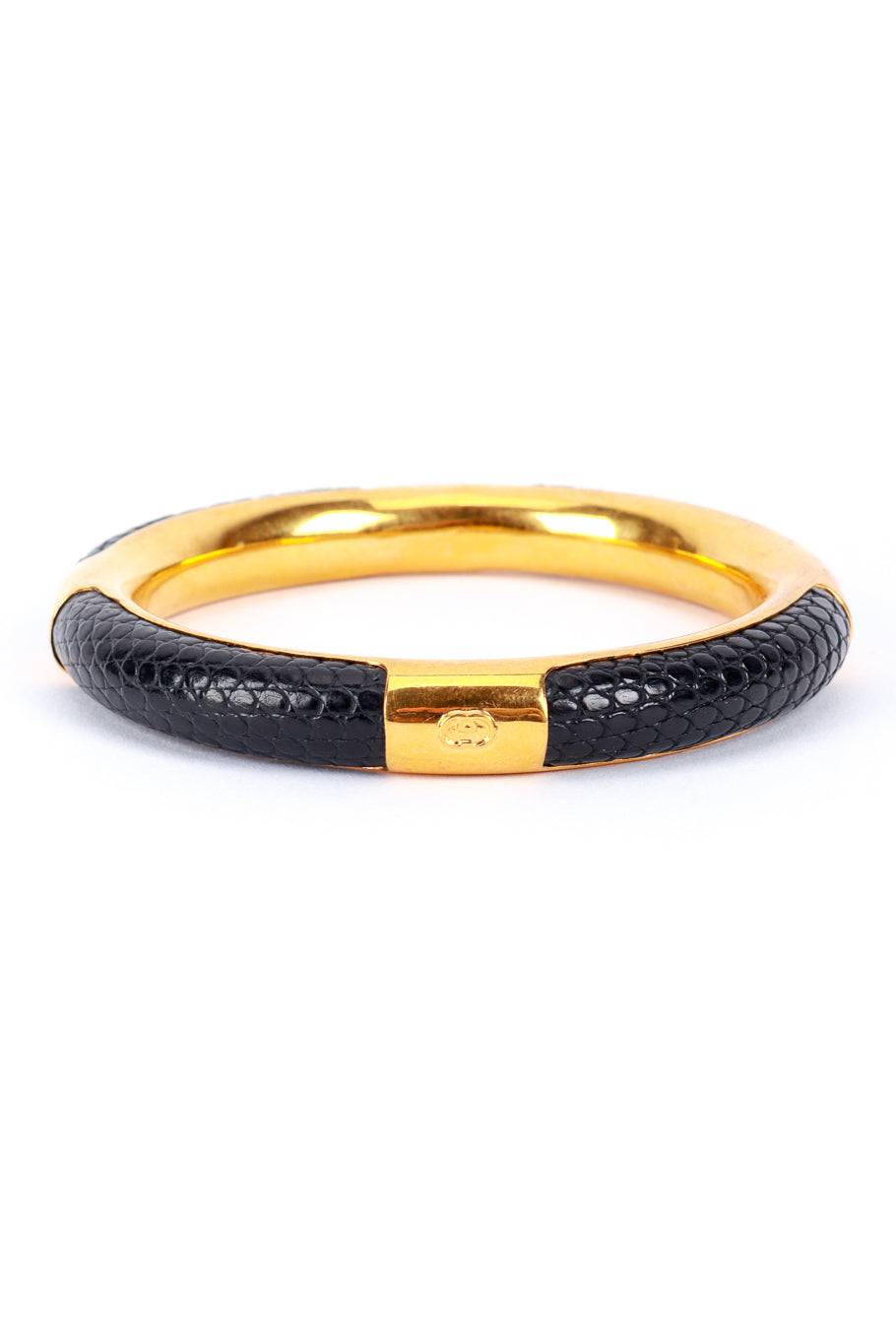 Gucci Black Lizard Skin Bangle @RECESS LA