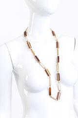 Gucci Lucite Bar Link Drape Necklace on mannequin @RECESS LA