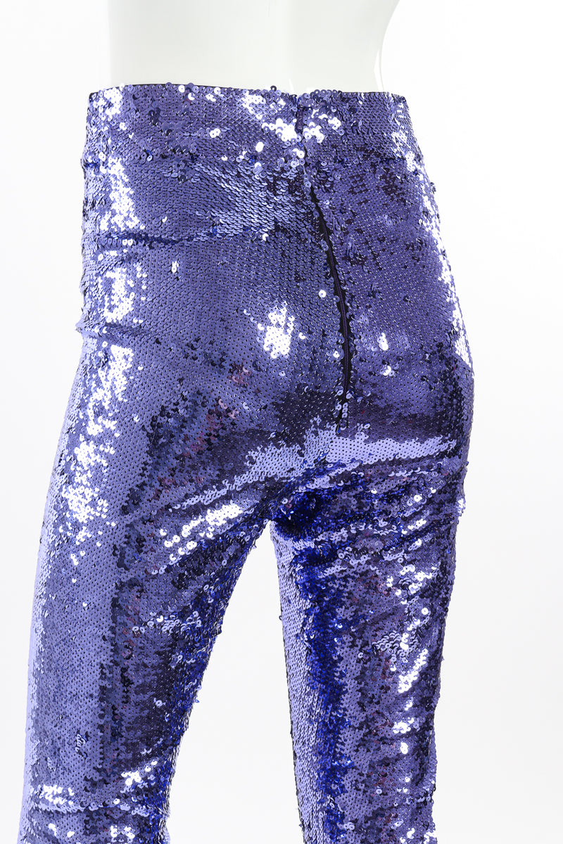 2017 S/S Sequin Cigarette Pant by Gucci on mannequin back close @recessla