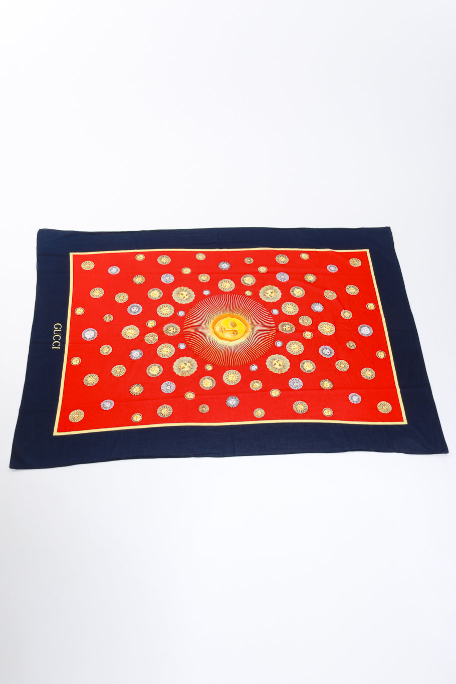 Gucci Sun & Moon Scarf flat lay @RECESS LA