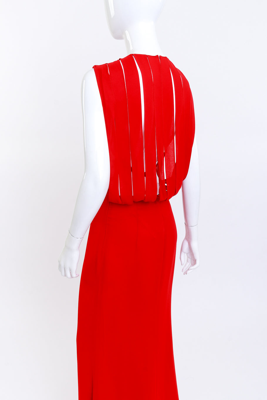 Gai Mattiolo Carwash Back Maxi Dress 3/4 back on manenquin @recess la