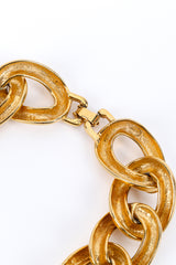 Vintage Givenchy Chunky Curb Link Necklace back of closure @recessla