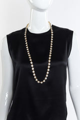 Vintage Givenchy Crystal Link Necklace on mannequin @recessla