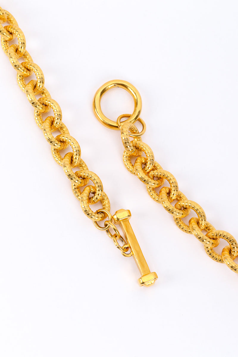 Vintage Chunky Rolo Link Necklace toggle closure @recessla