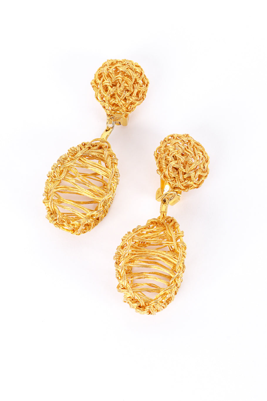 Col.Nov Co Gold Egg Drop Earrings @RECESS LA