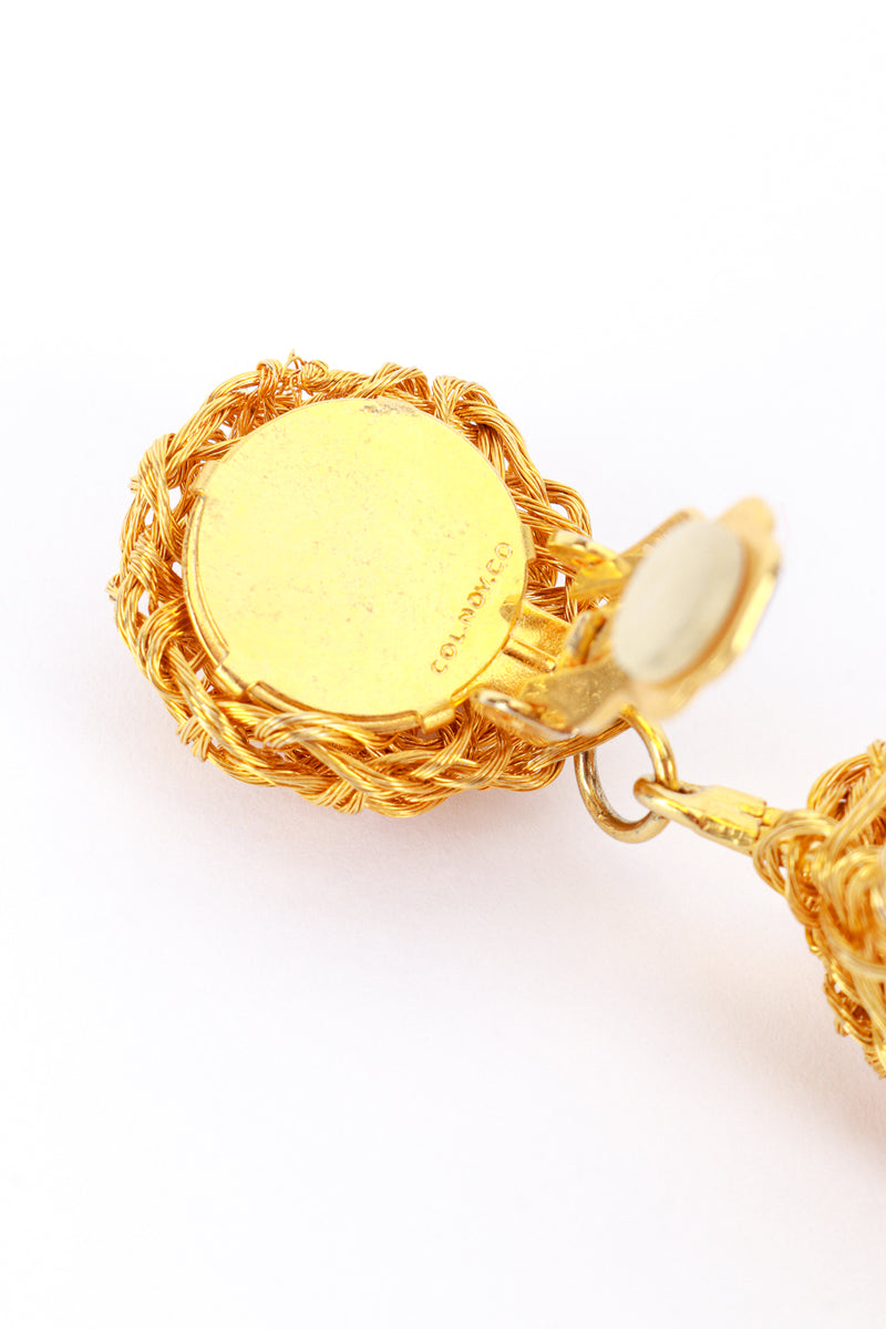 Col.Nov Co Gold Egg Drop Earrings mark @RECESS LA