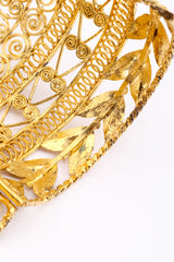 Vintage Long Filigree Cuff Bracelet I interior closeup @recessla