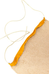 Vintage Whiting & Davis Gold Mesh Halter Top felted strip closeup @Recessla