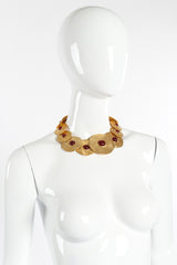 Vintage Modernist Disc Collar Necklace on mannequin @Recessla