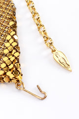 Whiting & Davis Chain Mesh Bib Necklace IV signed @RECESS LA