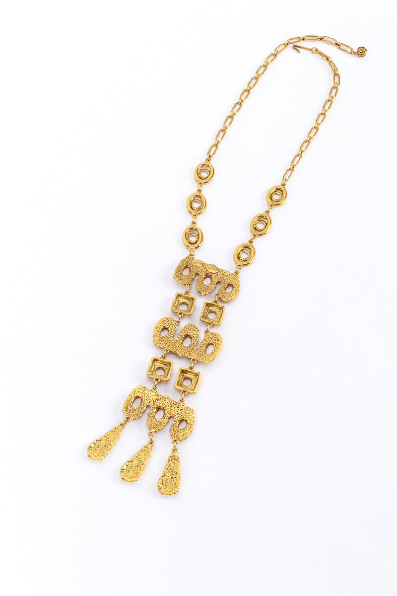 Goldette Brutalist Drop Necklace back @RECESS LA