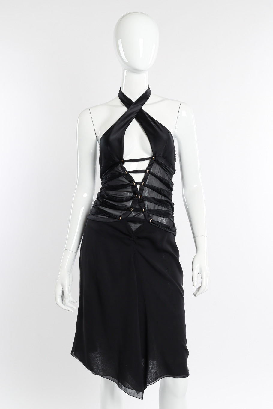 2003 S/S Strapped Silk Halter Dress