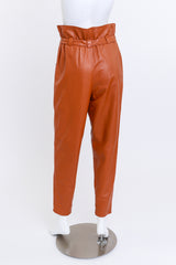 Gucci Tan Leather Paperbag Pants @RECESS LA