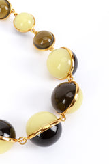 Vintage Oscar de la Renta Lunar Two-Tone Ball Bead Necklace detail @recess la