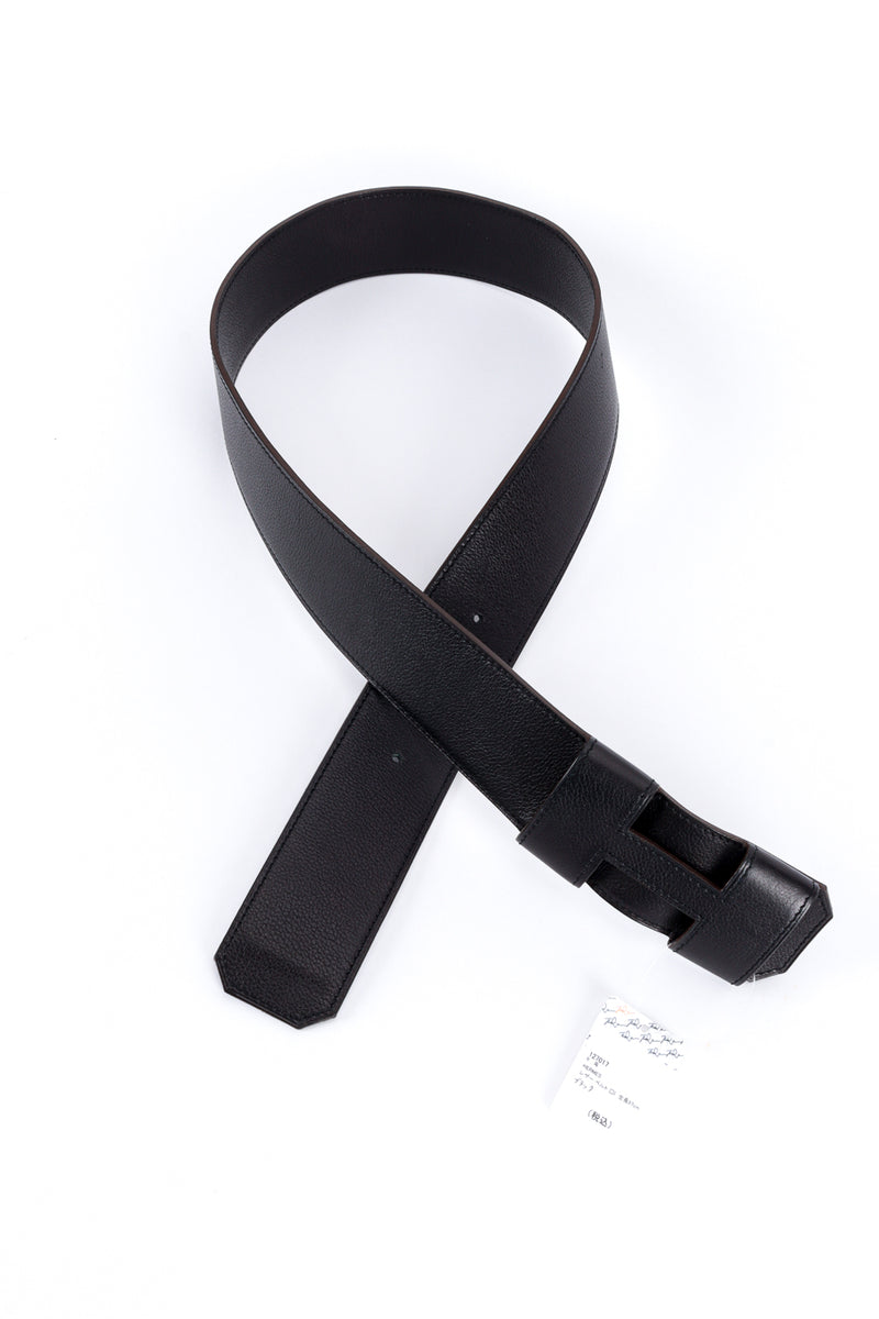 Hermes Black Buckle Belt flat lay @RECESS LA