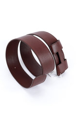 Hermes Brown H Buckle Belt side rolled up @RECESS LA