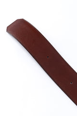 Hermes Brown H Buckle Belt front end closeup @RECESS LA