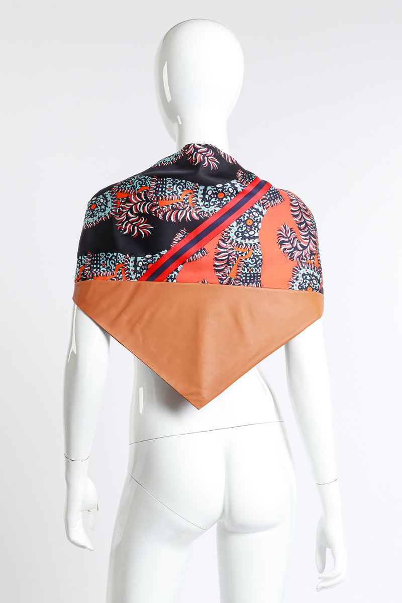 Hermes Tribal Pointe Scarf back on mannequin @RECESS LA