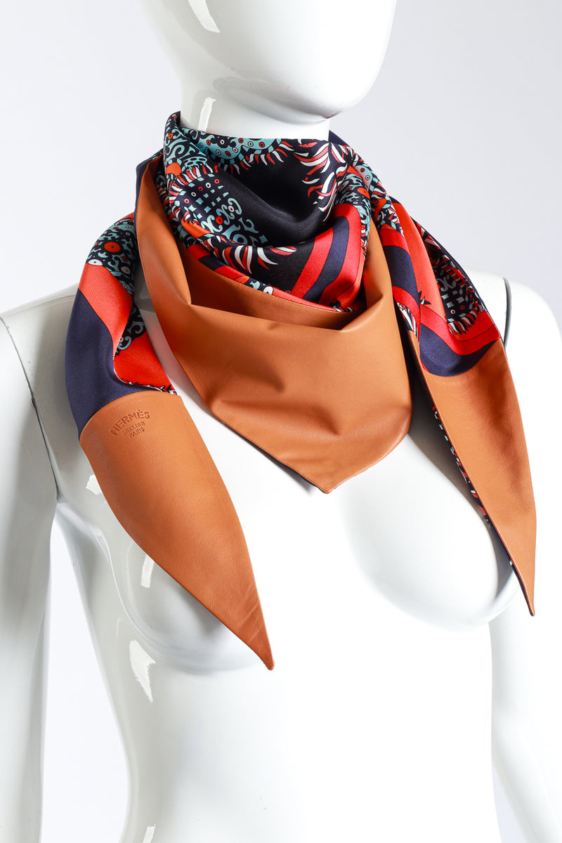 Hermes Tribal Pointe Scarf on mannequin @RECESS LA