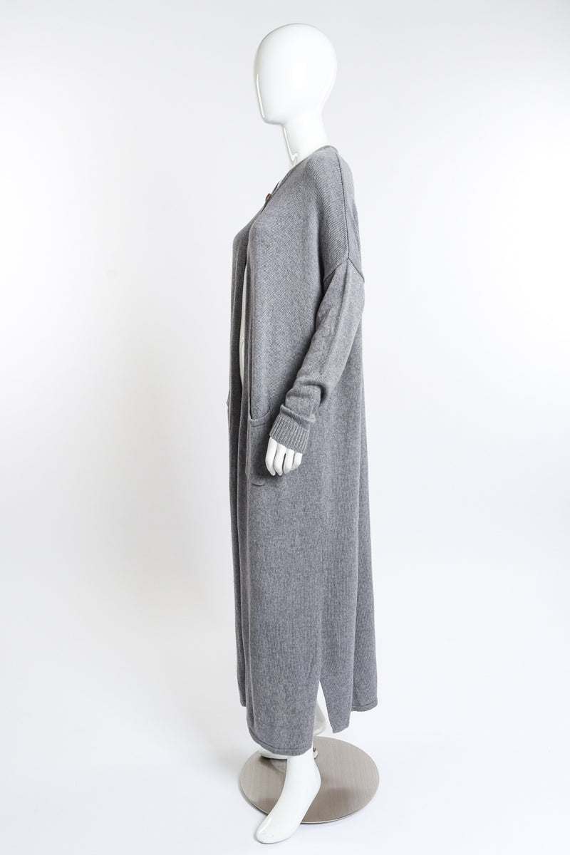 Vintage Hérmes Cotton Cardigan Duster side on mannequin @recess la