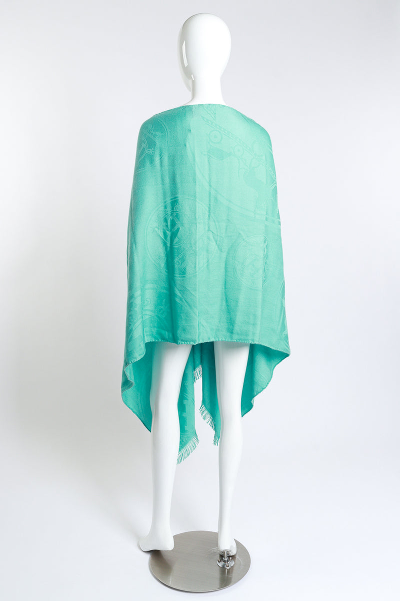 Hermes Signature Pattern Shawl back on mannequin @RECESS LA