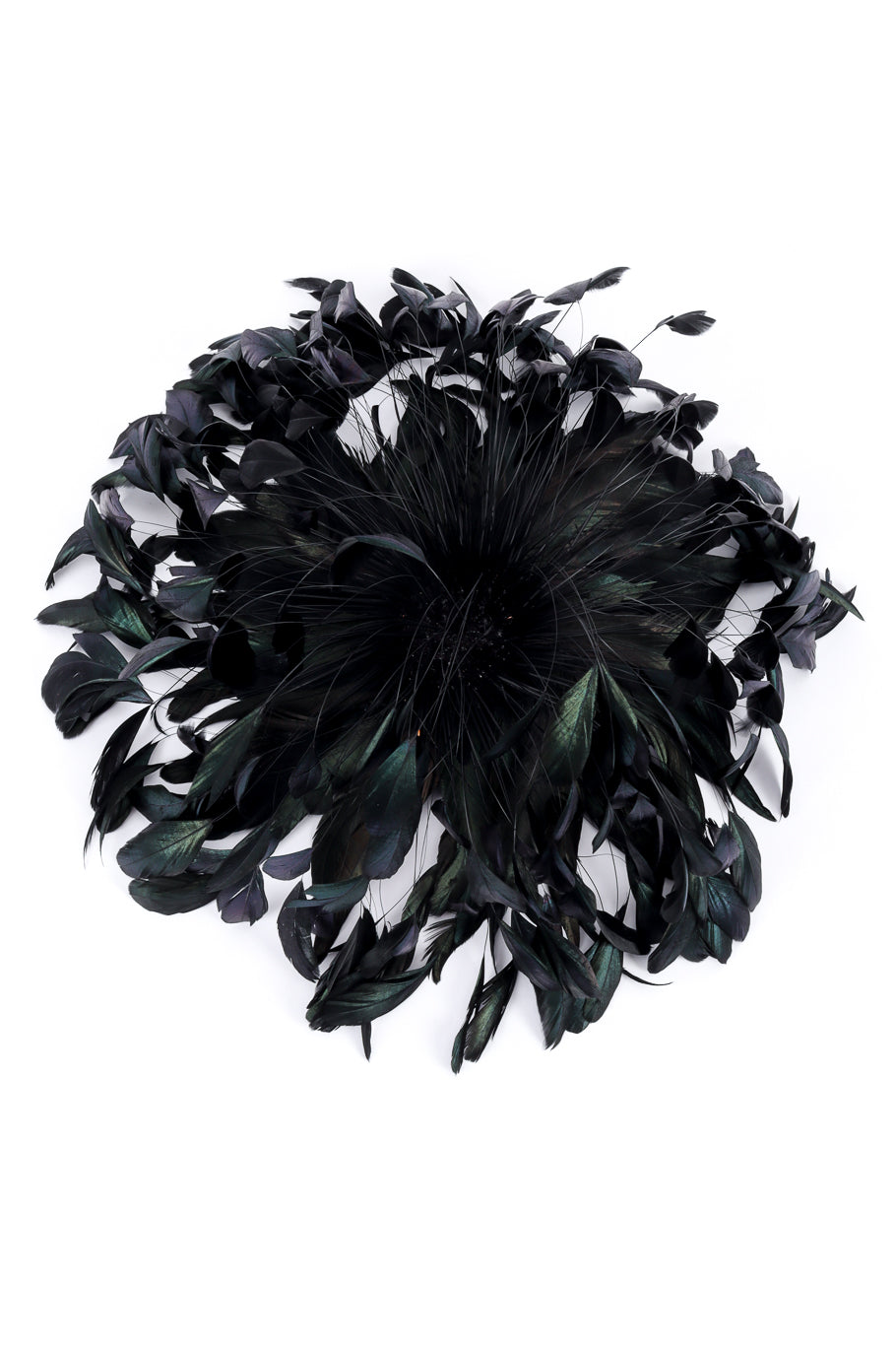 Raven Feather Fascinator Hat by Winkelman's from above @recessla