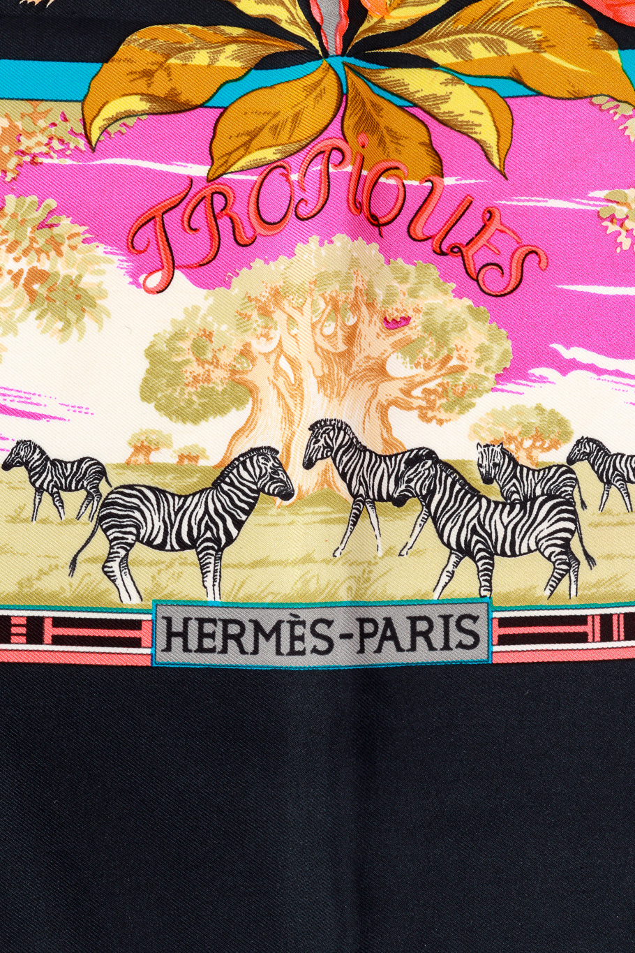 Vintage Hermés Tropiques Silk Scarf signature @recess la