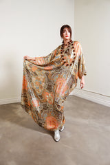 Lucie Ann Metallic Floral Caftan on model @RECESS LA