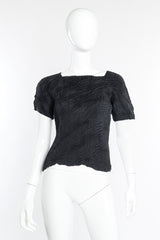 Issey Miyake Wave Ruche Top front view on mannequin @Recessla