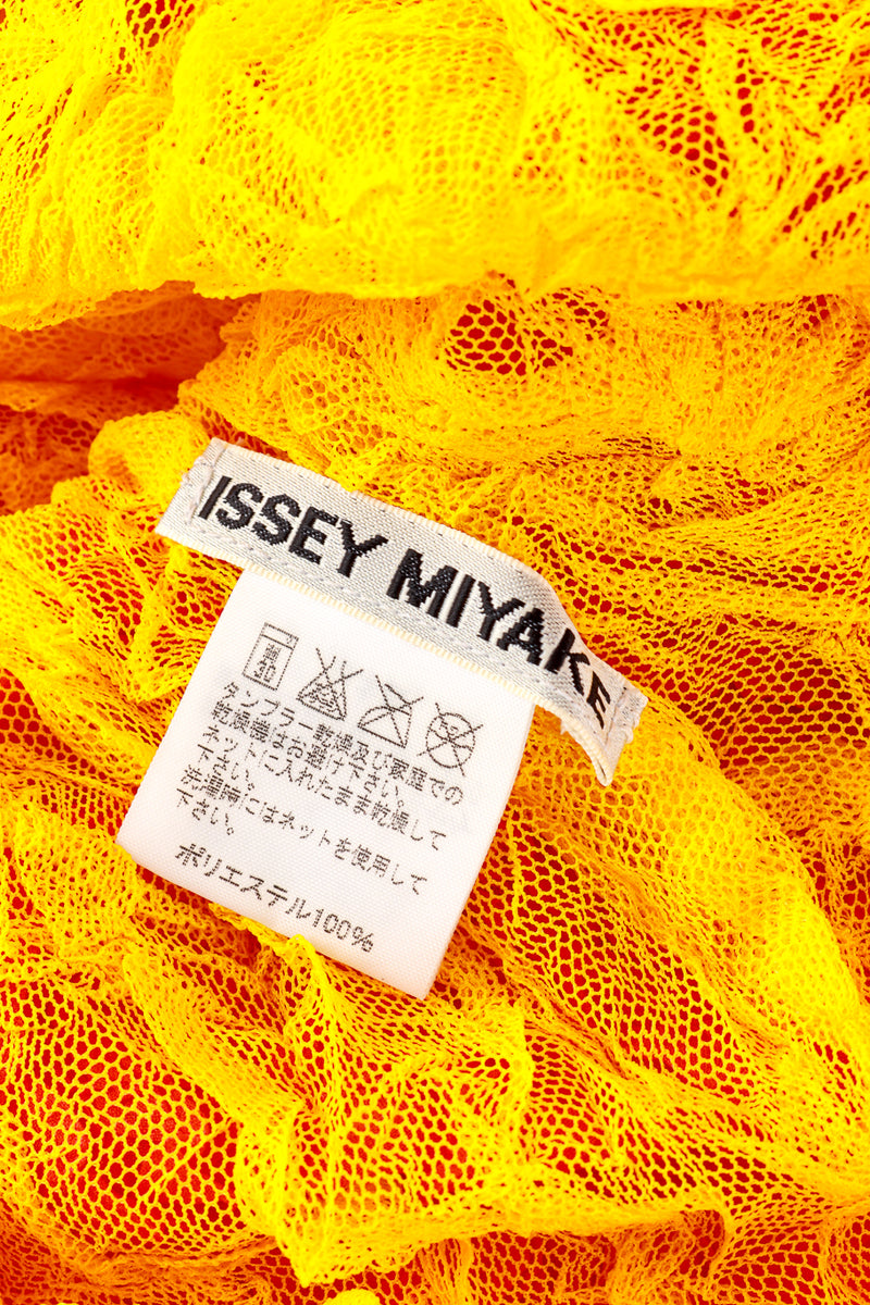 Issey Miyake Wrinkle Fishnet Duotone Turtleneck label @RECESS LA