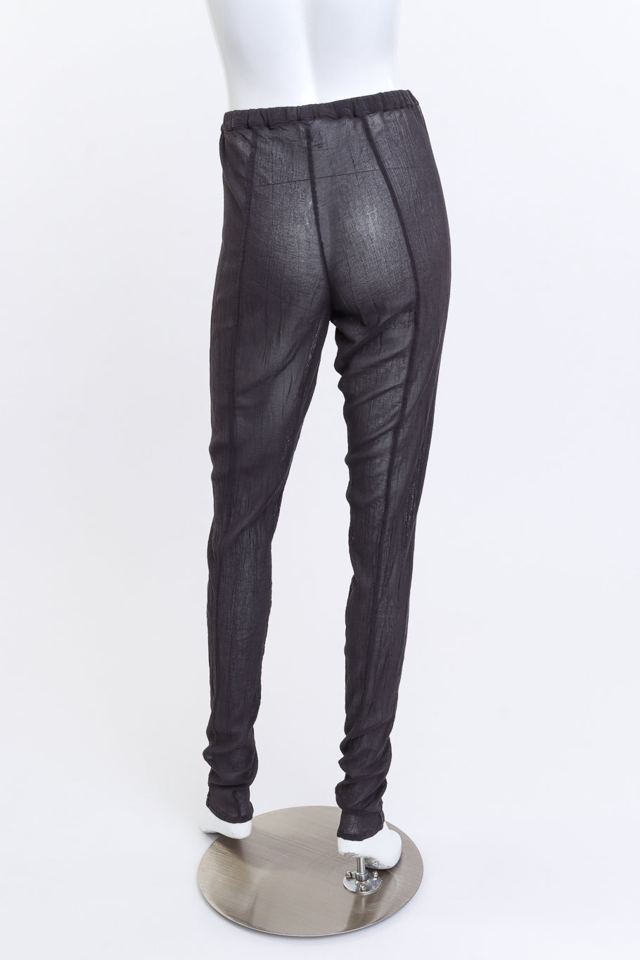 Issey Miyake Woven Mesh Dress & Pant Set pant back on mannequin @recess la