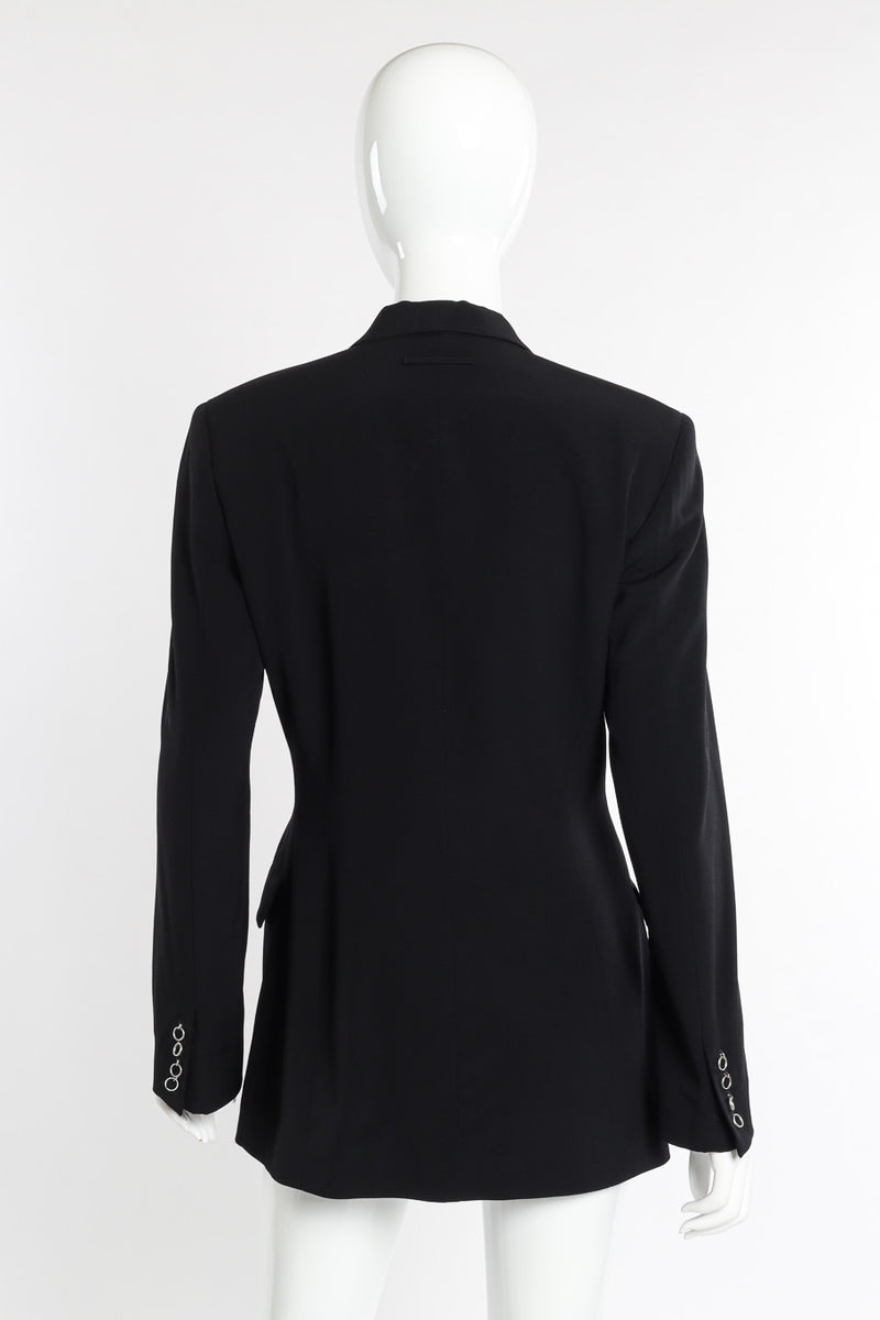 Jean Paul Gaultier Femme Piercing & Chain Blazer back on mannequin @recessla