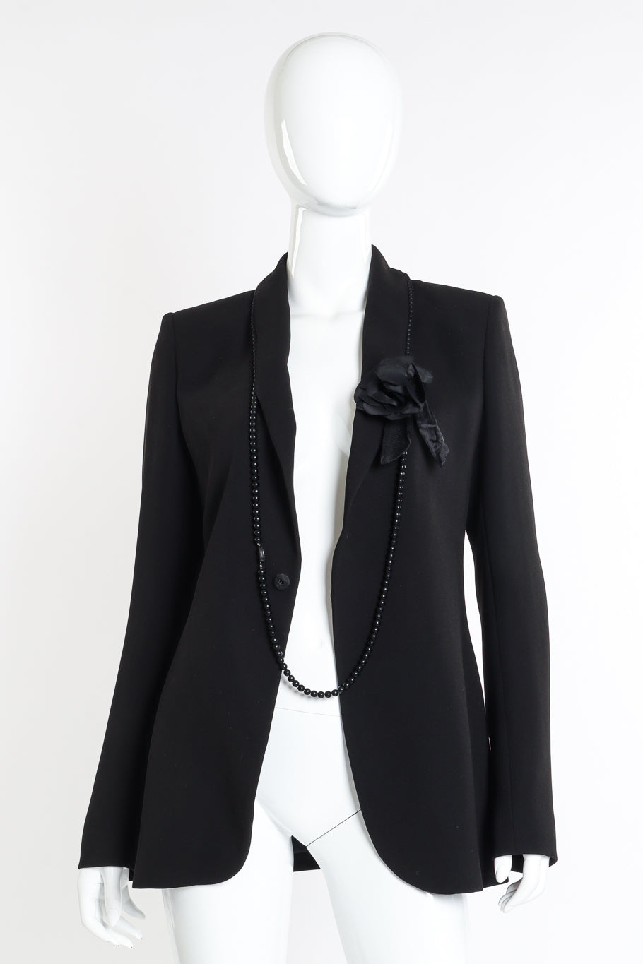 Jean Paul Gaultier Femme Ball Chain Blazer open front on mannequin @recessla